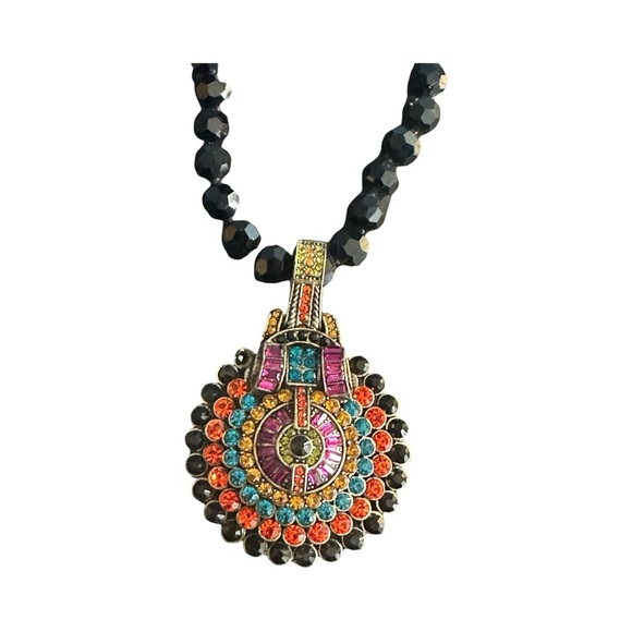 Heidi Daus Guilty Pleasure Beaded Crystal Magnetic Enhancer Necklace - Picture 8 of 14